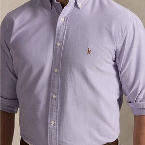 NWT Polo by Ralph Lauren Men's Lavender Yarmouth Button Down Shirt